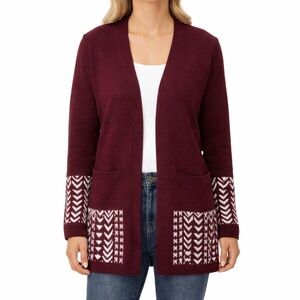 Frye Women's XL Cozy Cardigan Oxblood H0755